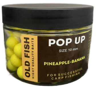 Бойлы плавающие OLD FISH BAITS - PINEAPPLE - BANANA pop-ups